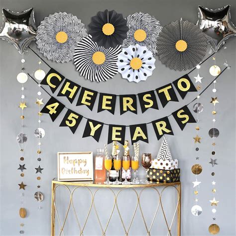 45th birthday decorations|45 year old birthday ideas.